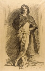 Tanulmány egy fiatalemberről (köpenyes) alkotó: John Singer Sargent
