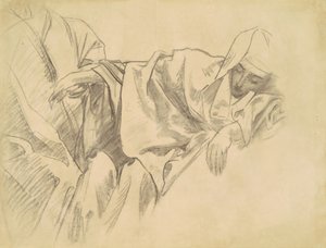 Tanulmány a keresztrefeszítésről a rózsafüzér tizenöt misztériumához, 1903-1916. alkotó: John Singer Sargent