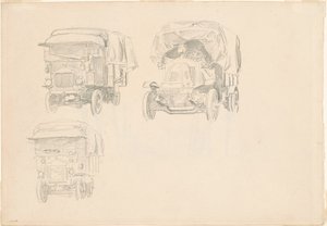 Teherautók [recto] alkotó: John Singer Sargent