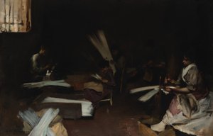 Velencei üvegmunkások alkotó: John Singer Sargent