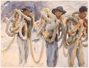 Munkások Carrarában alkotó: John Singer Sargent
