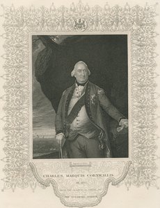 Charles Cornwallis, a "Gallery of Historical Portrés"-ból, megjelent 1880 körül