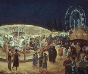 Wanderkarneval, Santa Fe alkotó: John French Sloan