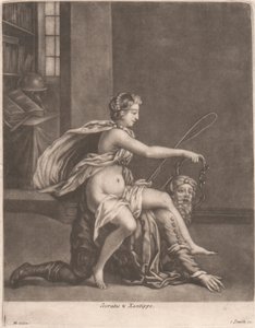 Szókratész és Xantippe alkotó: John Smith