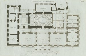 Chillington Hall: metszet alkotó: John Soane