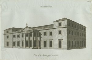 Chillington Hall: metszet, 1789 alkotó: John Soane