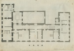 Chillington Hall: toll- és ceruzarajz, nd [1789] (rajz)