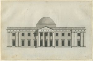 Chillington Hall: toll és mosó rajz, nd [1780-as évek] (rajz) alkotó: John Soane