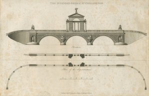 Chillington Park – Javasolt híd: szépia rajz, nd [1789]