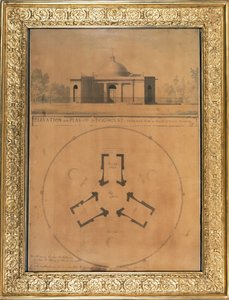 Kutyaház domborzata és terve, 1779 (toll, tinta és WC papíron)
