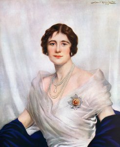 Erzsébet királynő, az anyakirálynő koronázási portréja 1937-ben