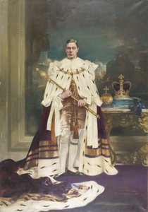 H.M. portréja VI. György király (olaj, vászon)