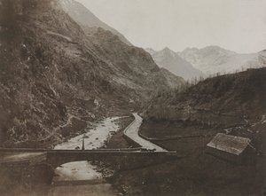 Kilátás az 1852-1853 közötti portugáliai Luzba vezető út mentén.