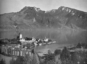 Spiez, a Thun-tónál, 1910