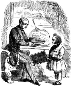 Albert, Viktória királynő herceg hitvese és Joseph Paxton, 1851 alkotó: John Tenniel