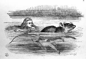Lewis Carroll (E. Dodgson) Alice Csodaországban. Tenniel első kiadásának illusztrációja alkotó: John Tenniel