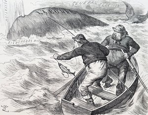 John Tenniel angol illusztrátor, grafikus humorista és politikai karikaturista rajzfilmje. 1891.01.01. (metszet) alkotó: John Tenniel