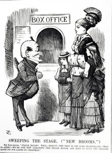 Rajzfilm "Köztisztesség vagy cenzúra?" alkotó: John Tenniel