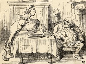 Vilmos atya, aki megette a libát, Lewis Carroll Alice kalandjai csodaországban című művéből, 1891-ben (litho) alkotó: John Tenniel