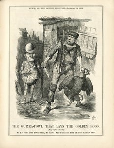 Illusztráció: John Tenniel (1820-1914) a Punchban alkotó: John Tenniel