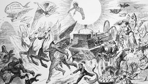 Punch úr álma az elektromosságról mindent elsöpör maga előtt alkotó: John Tenniel