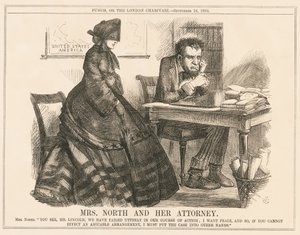 North asszony és ügyvédje alkotó: John Tenniel