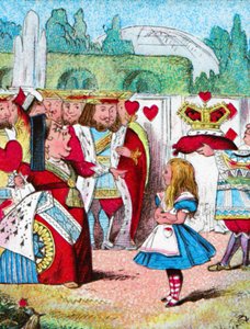 Le a fejével! Alice és vörös királynője, 1910 alkotó: John Tenniel