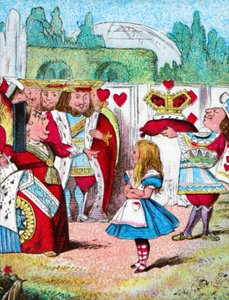Le a fejével! Alice és vörös királynője, 1910 alkotó: John Tenniel