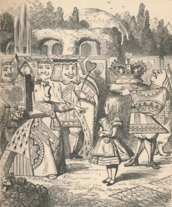 Le a fejével! Alice és a Vörös Királynő, 1889 alkotó: John Tenniel