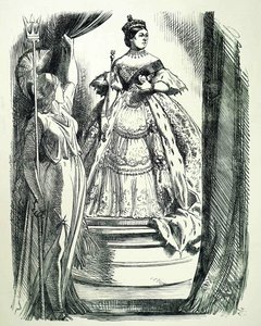 Viktória királynő. alkotó: John Tenniel