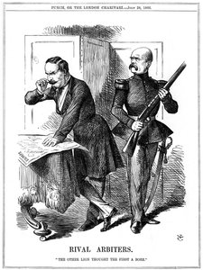 Rivális választottbírók, 1866 alkotó: John Tenniel