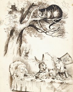 Jelenet Az őrült kalapos teapartijából, 1865 körül alkotó: John Tenniel