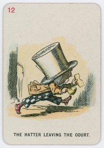 A Kalapos elhagyja az udvart alkotó: John Tenniel