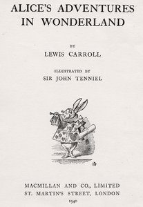 A fehér nyúl az "Alice kalandjai csodaországban" címlapján alkotó: John Tenniel