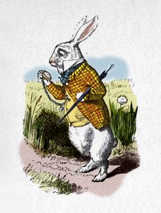 A fehér nyúl órával, 1889 alkotó: John Tenniel