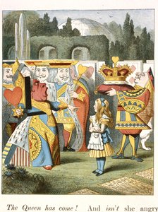 A dühös királynő. A Szívek Királynője. alkotó: John Tenniel