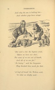 A rozmár és az ács osztrigával. alkotó: John Tenniel