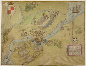 Cotton Augustus I ii 38, Színes rajz a ballyshannoni csatáról