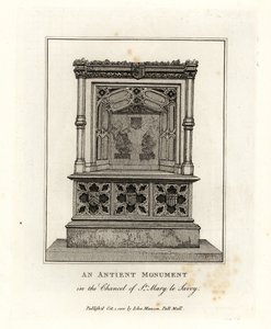 Ősi emlékmű a Savoyai Szent Mária-kápolna (ma Savoyai kápolna) alkotó: John Thomas Smith