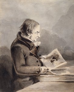 J.M.W. Turner In The British Museum (barna és szürke tinta a ceruza fölött fehér papíron)