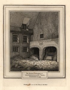 A Leathersellers’ Hall konyhája, London alkotó: John Thomas Smith