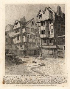 Régi házak a londoni Butcher Row-ban A St Clement