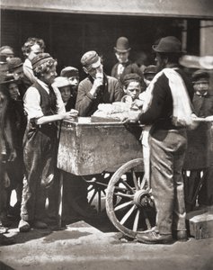 Halfpenny Ices, a londoni utcai életből, J. Thomson és Adolphe Smith alkotó: John Thomson