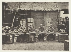 Teaszedés Kantonban alkotó: John Thomson