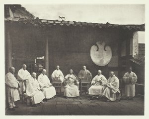 Kushan apátja és szerzetesei, c. 1868. alkotó: John Thomson