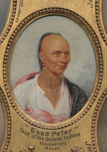 „Guter Peter“, Häuptling der Oneida-Indianer (ca. 1717-1793) alkotó: John Trumbull