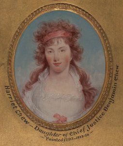 Harriet Chew (später Harriet Chew Carroll, 1775–1861) alkotó: John Trumbull