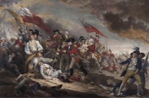 Warren tábornok halála a Bunker Hill-i csatában, 1775. június 17., pub. 1786