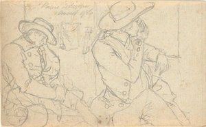 Cím nélkül, fólióból: Vázlatok Franciaországban és Németországban, a 22 lap egyike a Folio B-ben alkotó: John Trumbull