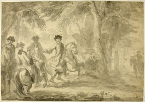 Lovasok a parkban alkotó: John Vanderbank